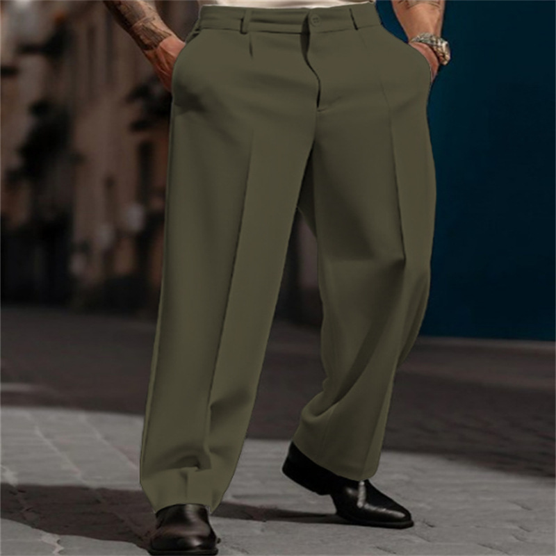 👖 60% DE RÉDUCTION ! ✨ Pantalon Ample à Pinces Décontracté pour Homme – Coupe Élégante, Confortable & Look Polyvalent 🔷