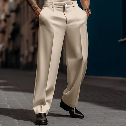👖 60% DE RÉDUCTION ! ✨ Pantalon Ample à Pinces Décontracté pour Homme – Coupe Élégante, Confortable & Look Polyvalent 🔷