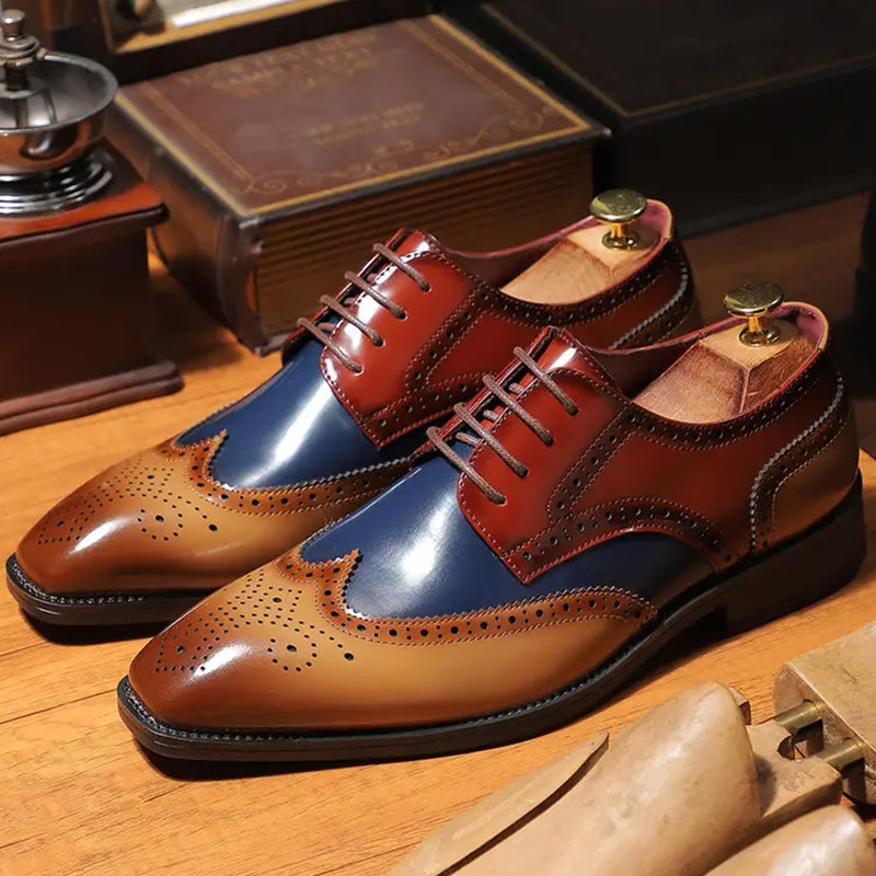 Chaussures Oxford classiques à bout golf pour homme