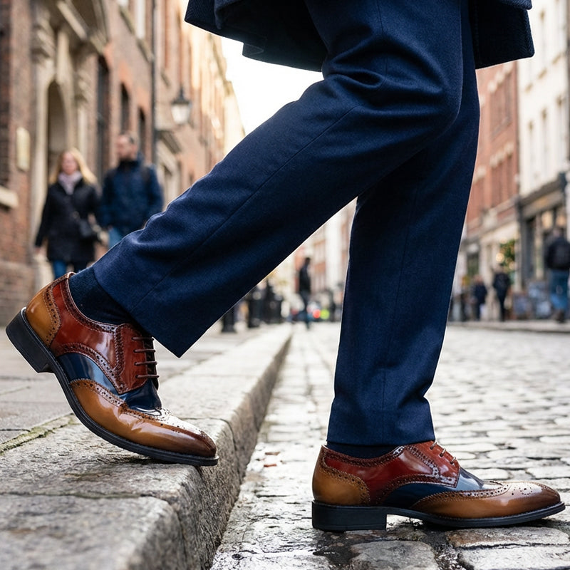 Chaussures Oxford classiques à bout golf pour homme