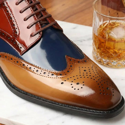 Chaussures Oxford classiques à bout golf pour homme