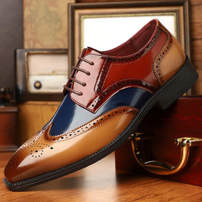 Chaussures Oxford classiques à bout golf pour homme