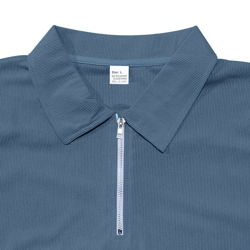 Ensemble pour homme composé d'un haut à col zippé et d'un pantalon à cordon coulissant