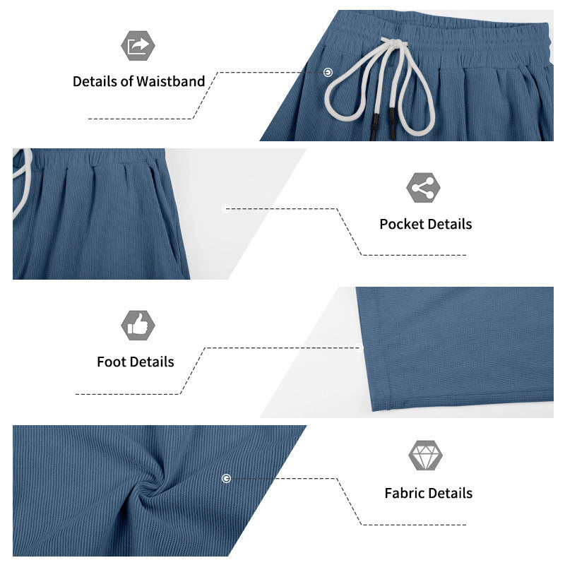 Ensemble pour homme composé d'un haut à col zippé et d'un pantalon à cordon coulissant