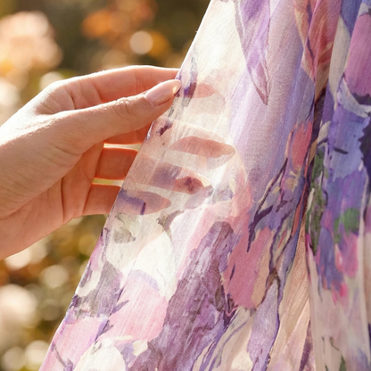 Mini-robe portefeuille à imprimé floral et encolure en V pour femme