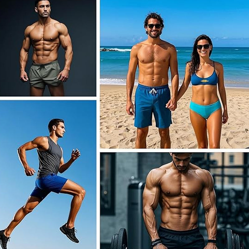 🩳 60% DE RÉDUCTION ! 💎 Short de Sport à Séchage Rapide pour Homme – Poches Zippées, Ceinture Réglable & Tissu Cool-Touch 🏃‍♂️