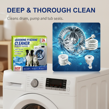 Comprimés nettoyants pour lave-linge destinés aux propriétaires d'animaux domestiques
