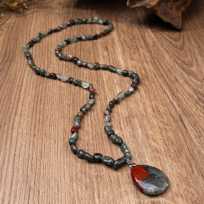 📢📢50 % DE RÉDUCTION !!⏰Collier en cristal synthétique avec pendentif en forme de larme