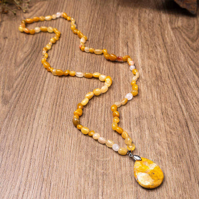 📢📢50 % DE RÉDUCTION !!⏰Collier en cristal synthétique avec pendentif en forme de larme