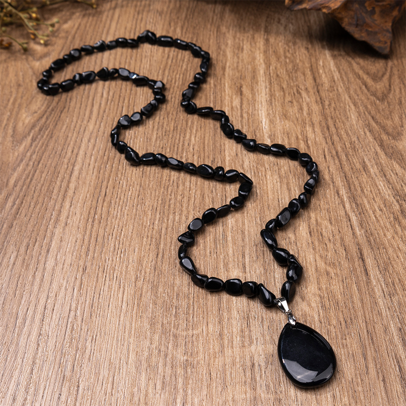 📢📢50 % DE RÉDUCTION !!⏰Collier en cristal synthétique avec pendentif en forme de larme