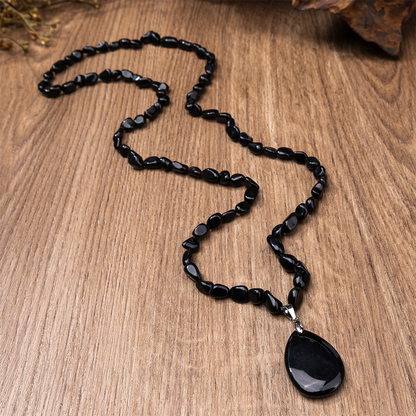📢📢50 % DE RÉDUCTION !!⏰Collier en cristal synthétique avec pendentif en forme de larme