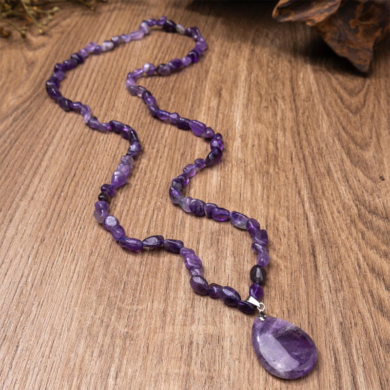 📢📢50 % DE RÉDUCTION !!⏰Collier en cristal synthétique avec pendentif en forme de larme