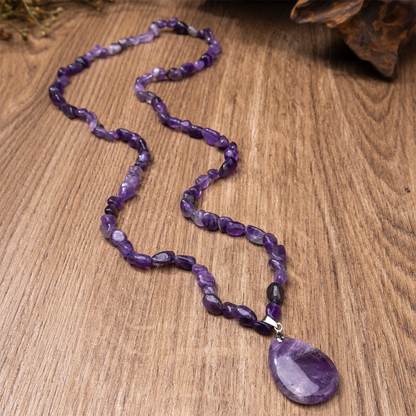 📢📢50 % DE RÉDUCTION !!⏰Collier en cristal synthétique avec pendentif en forme de larme