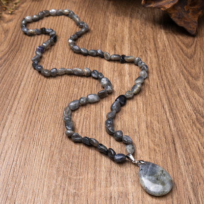 📢📢50 % DE RÉDUCTION !!⏰Collier en cristal synthétique avec pendentif en forme de larme