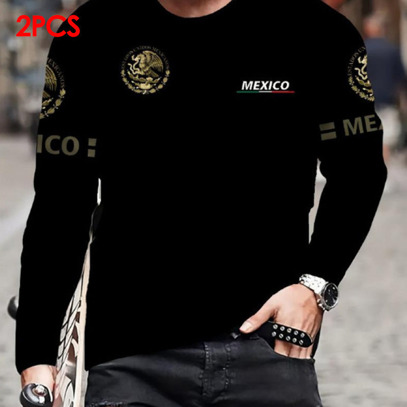 🔈🔈NOUVEAUTÉ 2026 - 60 % DE RÉDUCTION 🔥👔 T-shirt homme à manches longues et col rond