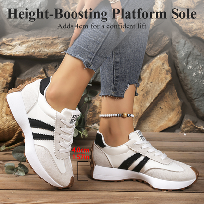 👟 49% DE RÉDUCTION ! ✨ Baskets Épaisses Antidérapantes Décontractées pour Femmes – Confort Toute la Journée, Semelle Amortie & Style Polyvalent 🏃‍♀️