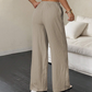📢📢50 % de réduction !! ⏰Pantalon large à couleur unie polyvalent