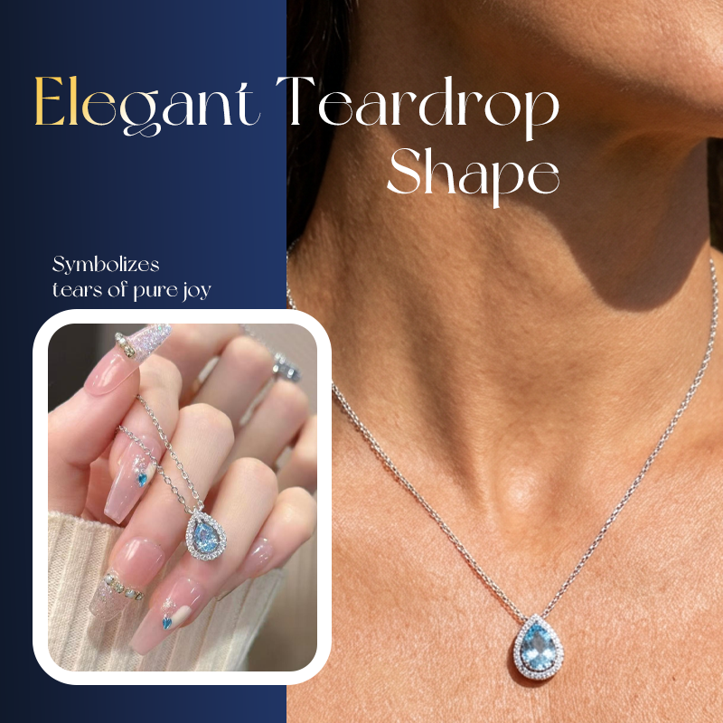 💙 Élégance Intemporelle | Collier Pendentif Goutte Bleue | Parfait pour un Look Quotidien ✨【Nouveauté 2026 -50%】
