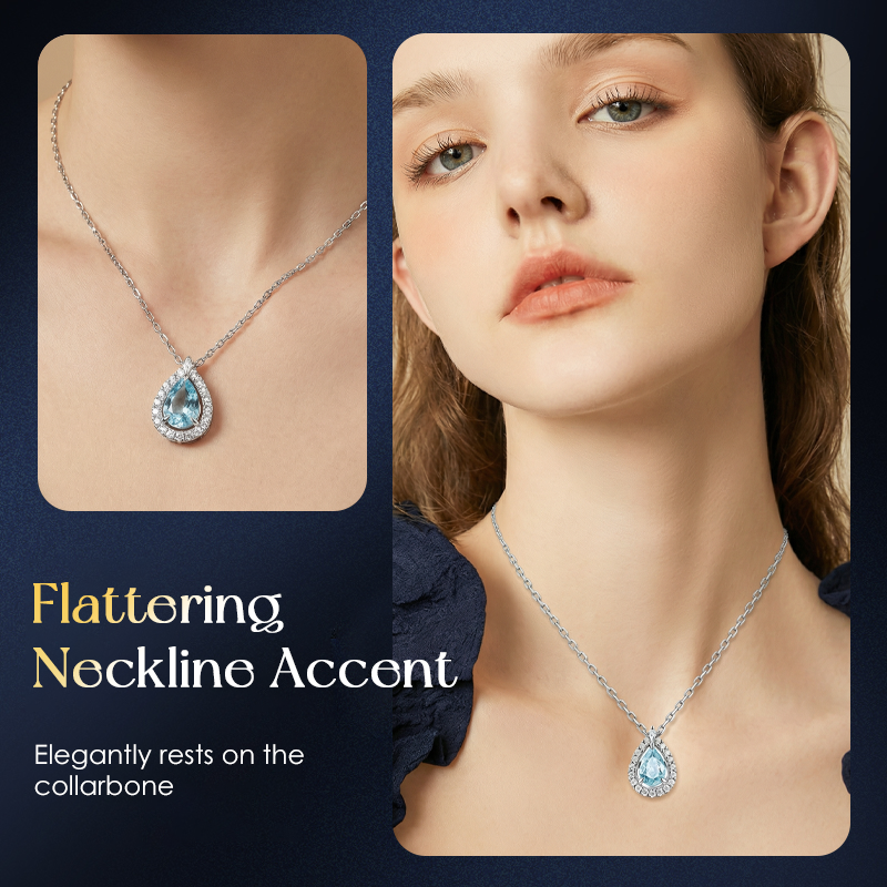 💙 Élégance Intemporelle | Collier Pendentif Goutte Bleue | Parfait pour un Look Quotidien ✨【Nouveauté 2026 -50%】