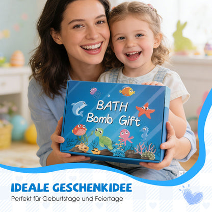 🛁 60 % DE RÉDUCTION | 🌊 Bombes de bain thème océan | 60 g x 12, pour un bain moussant et une idée cadeau amusante ✨