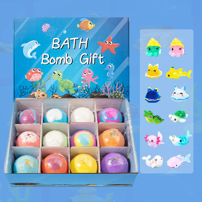🛁 60 % DE RÉDUCTION | 🌊 Bombes de bain thème océan | 60 g x 12, pour un bain moussant et une idée cadeau amusante ✨