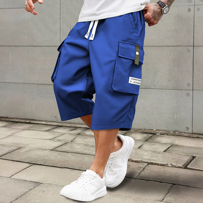 📢📢50 % de réduction !! ⏰Pantalon cargo capri décontracté à cordon pour homme