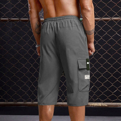 📢📢50 % de réduction !! ⏰Pantalon cargo capri décontracté à cordon pour homme