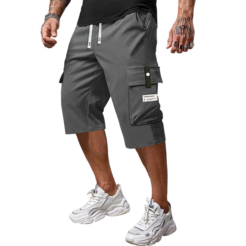 📢📢50 % de réduction !! ⏰Pantalon cargo capri décontracté à cordon pour homme