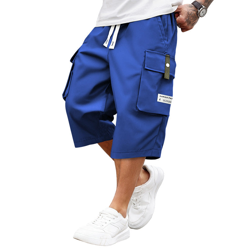 📢📢50 % de réduction !! ⏰Pantalon cargo capri décontracté à cordon pour homme