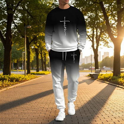 💐50% DE RÉDUCTION ! Survêtement Homme Dégradé – Confort Absolu au Quotidien ☁️😌【Prix Spécial】