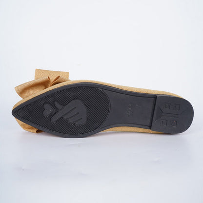 Ballerines à Bout Pointu et Nœud pour Femme