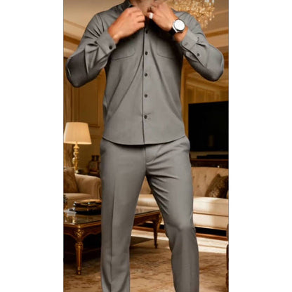 👔 50% DE RÉDUCTION! 🔥 Ensemble de Marche 2 Pièces Uni pour Homme – Haut à Capuche & Pantalon Jogger Coupe Décontractée 👖