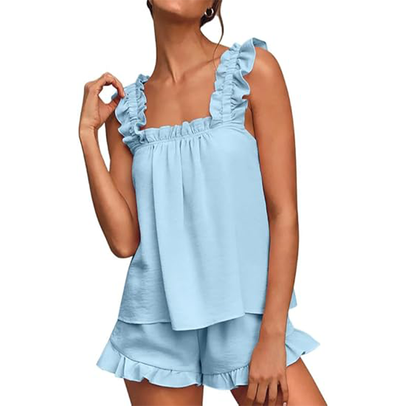 🥰Ensemble de pyjama à volants doux et confortable