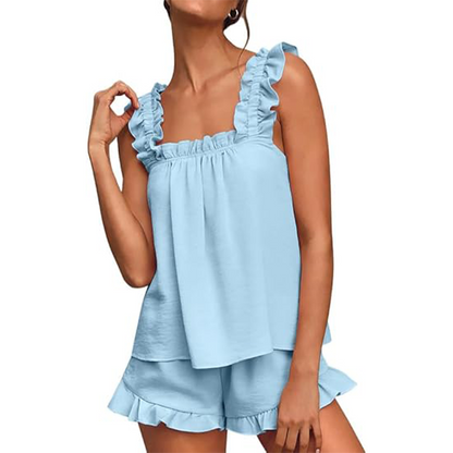 🥰Ensemble de pyjama à volants doux et confortable