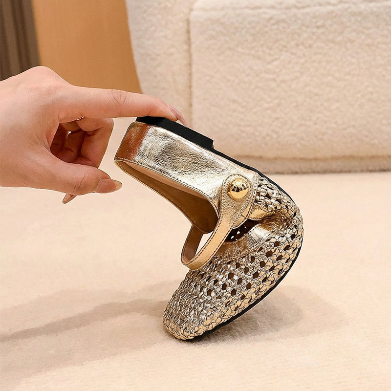 👡 60% DE RÉDUCTION! ✨ Mules Mary Jane à Bout Carré Tissées – Tendance, Confortables & Faciles à Enfiler 🌸
