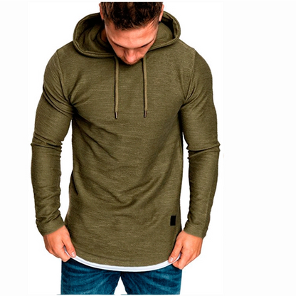 👕 60% DE RÉDUCTION! 🔥 Sweat à Capuche Uni à Cordon & Manches Longues – Tissu Doudou, Poches Kangourou & Streetwear Look 🧶