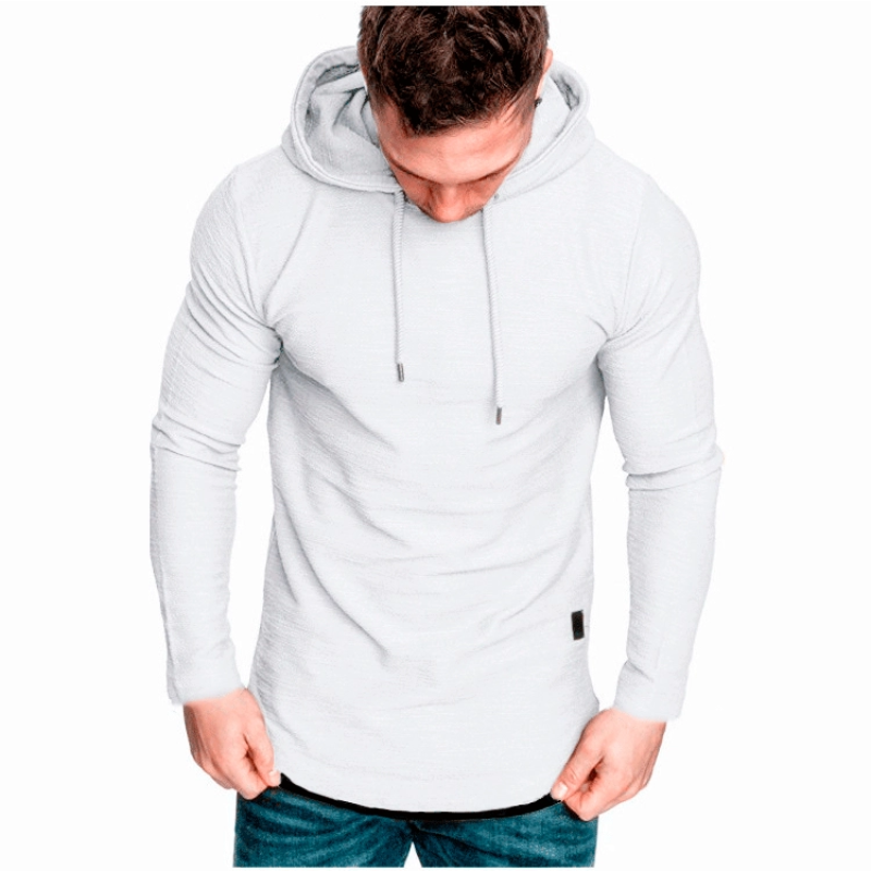 👕 60% DE RÉDUCTION! 🔥 Sweat à Capuche Uni à Cordon & Manches Longues – Tissu Doudou, Poches Kangourou & Streetwear Look 🧶