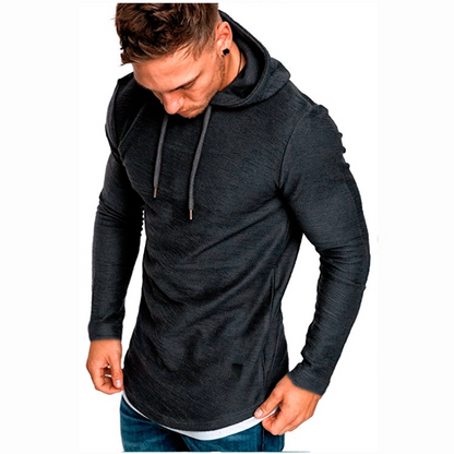 👕 60% DE RÉDUCTION! 🔥 Sweat à Capuche Uni à Cordon & Manches Longues – Tissu Doudou, Poches Kangourou & Streetwear Look 🧶