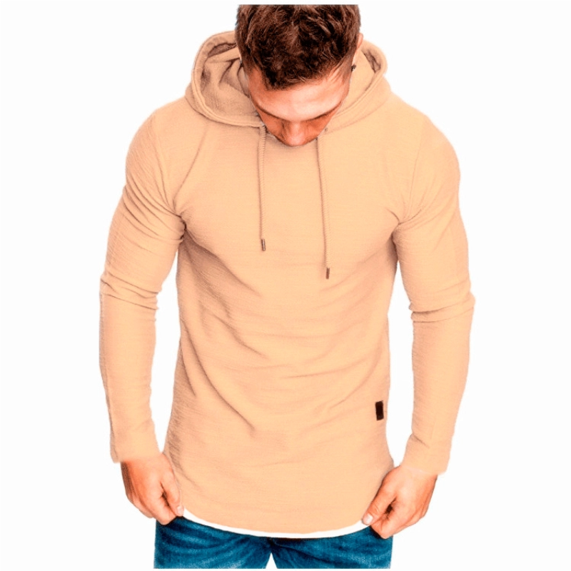 👕 60% DE RÉDUCTION! 🔥 Sweat à Capuche Uni à Cordon & Manches Longues – Tissu Doudou, Poches Kangourou & Streetwear Look 🧶