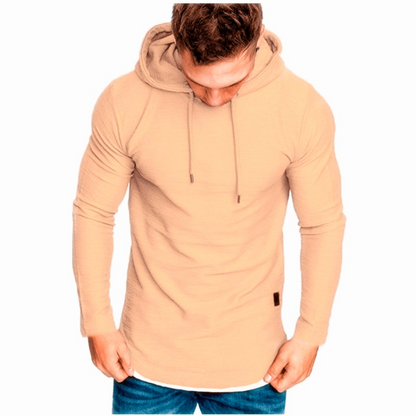 👕 60% DE RÉDUCTION! 🔥 Sweat à Capuche Uni à Cordon & Manches Longues – Tissu Doudou, Poches Kangourou & Streetwear Look 🧶