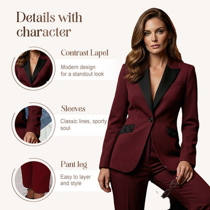 Ensemble costume formel moderne avec pantalon à jambes droites