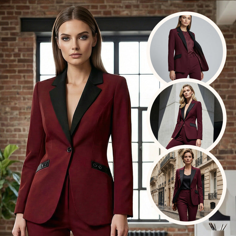 Ensemble costume formel moderne avec pantalon à jambes droites
