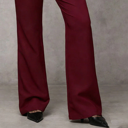 🔥 Nouveauté 2026 et en vedette - 49 % de réduction 🔥 Pantalon de tailleur évasé élégant pour femme