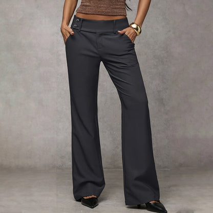 🔥 Nouveauté 2026 et en vedette - 49 % de réduction 🔥 Pantalon de tailleur évasé élégant pour femme
