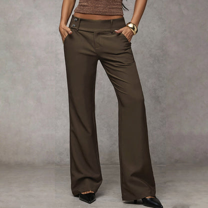 🔥 Nouveauté 2026 et en vedette - 49 % de réduction 🔥 Pantalon de tailleur évasé élégant pour femme