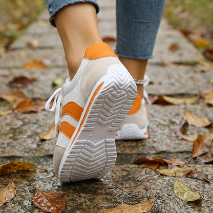 Baskets décontractées à lacets en maille pour femme