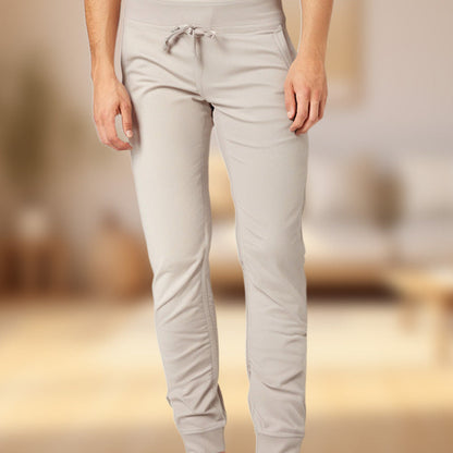 Pantalon de Jogging 3/4 Taille Haute - Coupe Ajustée avec Cordon de Serrage & Poches