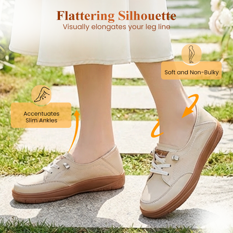 Chaussures décontractées à lacets pour femme à semelle souple