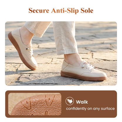Chaussures décontractées à lacets pour femme à semelle souple