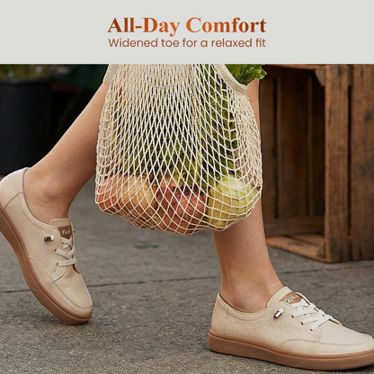 Chaussures décontractées à lacets pour femme à semelle souple